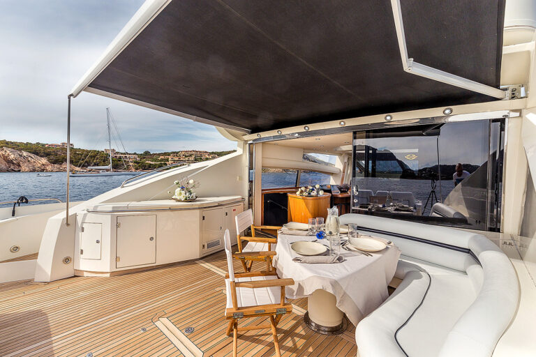 MY OCTAVIA - Aft deck and Bimini