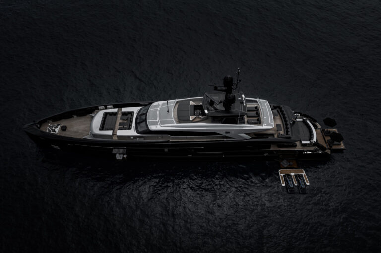 Aerial View Of The Superyacht