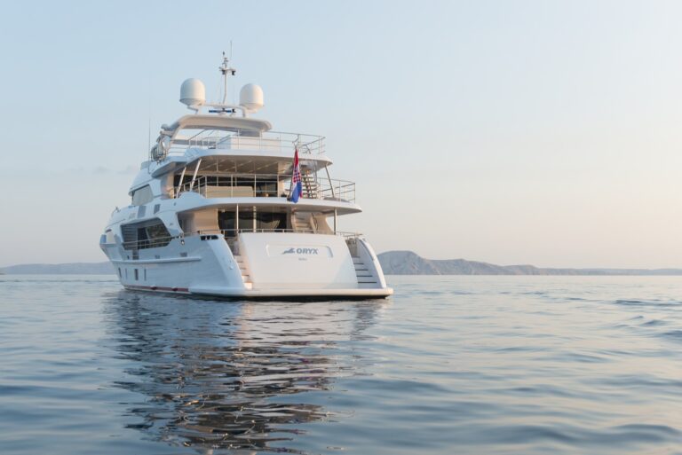Aft View At Anchor
