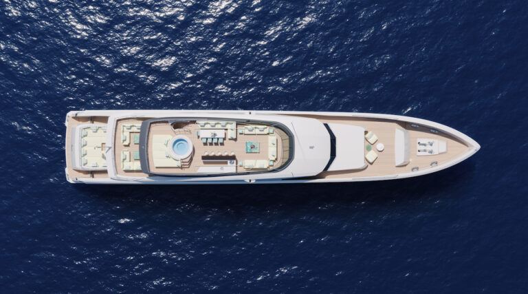 Aerial View Of The Yacht
