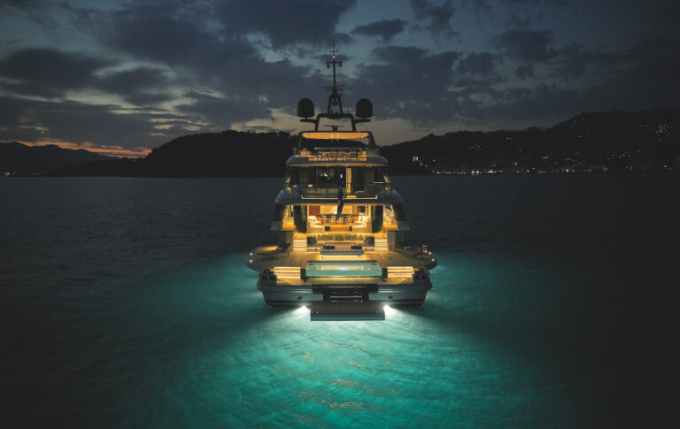 Aft View At Night