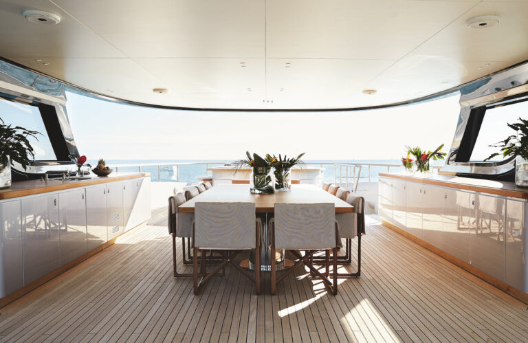 Alfresco Dining On Upper Deck