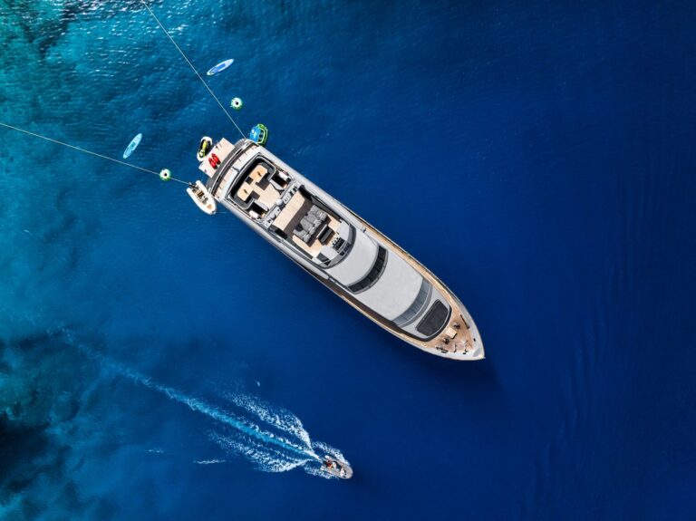 Aerial View Of The Yacht