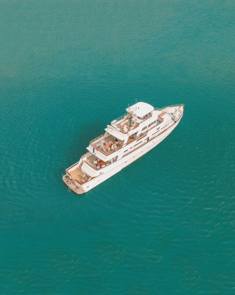 Aerial View Of The Yacht