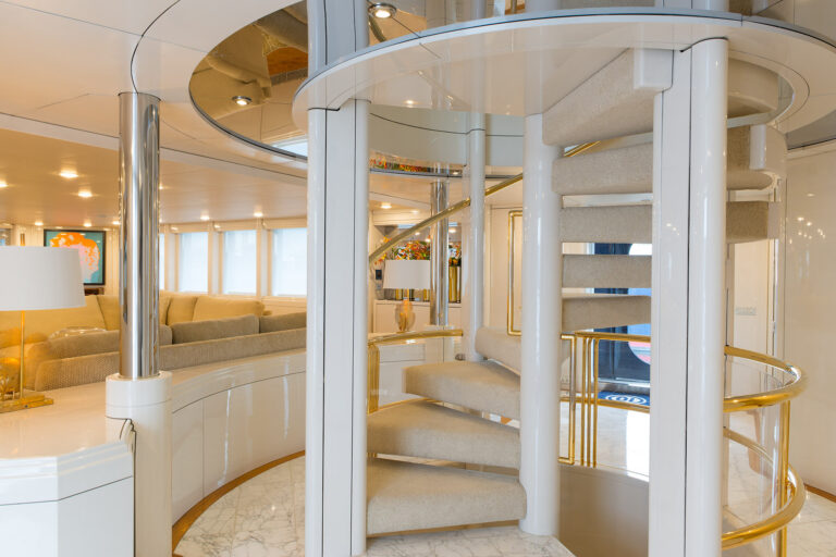 MY SHES A 10 - Stairs leading below decks