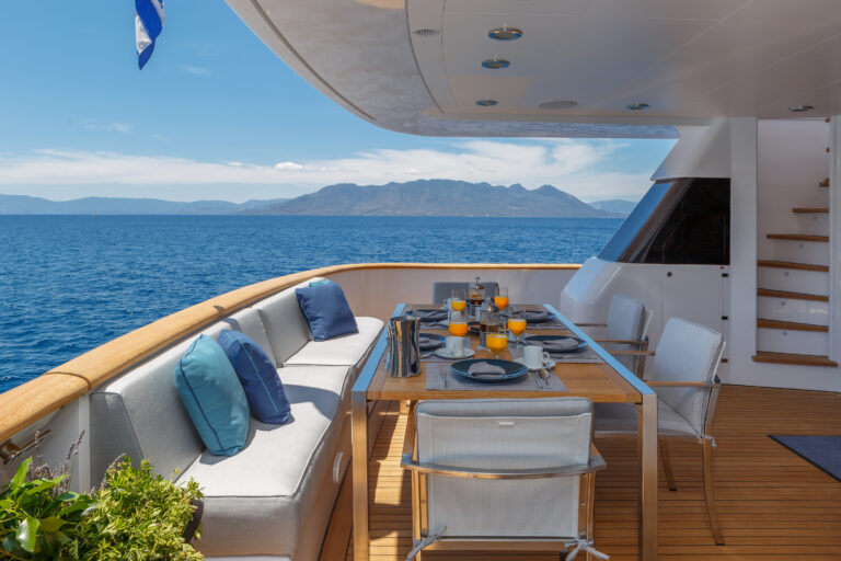 Aft Deck Dining Area