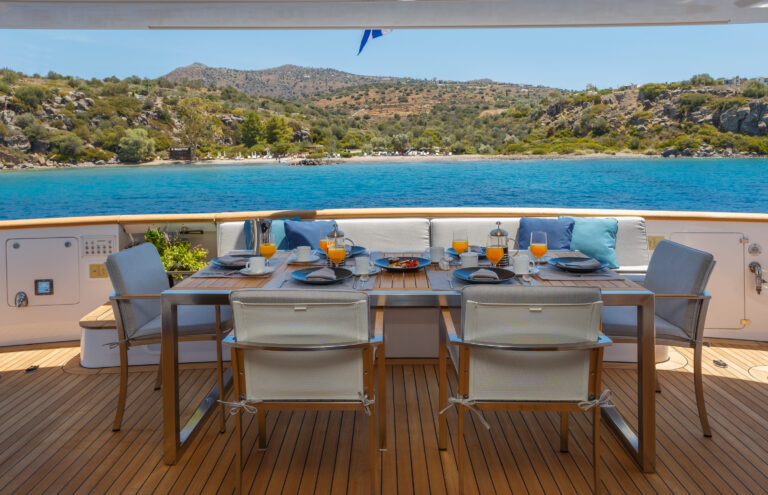 Alfresco Dining On Aft Deck