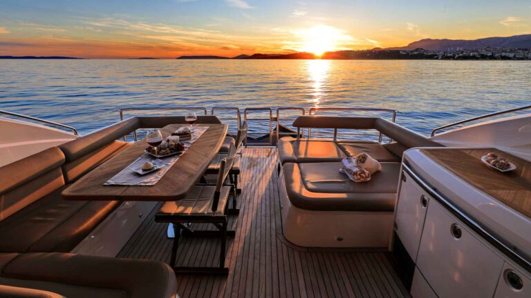 Aft Deck At Sunset