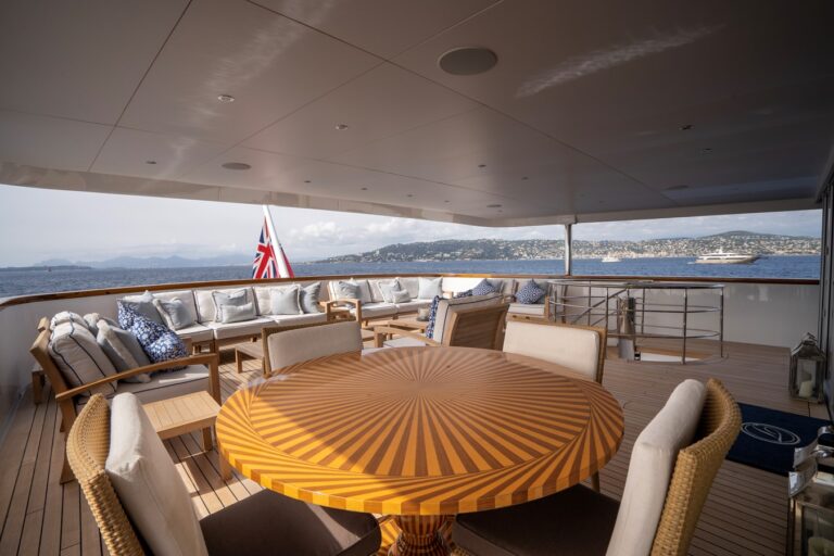 Aft Deck Seating And Dining Area