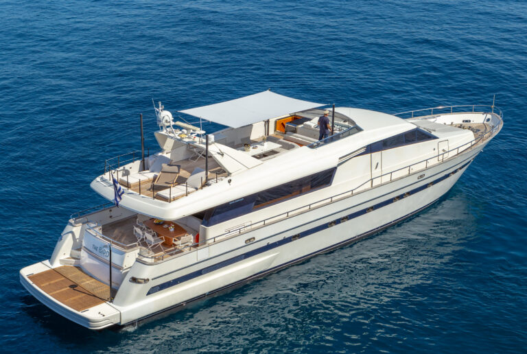 Aerial View Of The Yacht