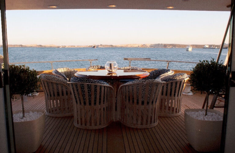 Aft Alfresco Dining Area