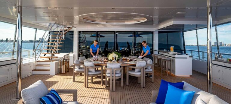 Alfresco Dining Area On Aft Deck