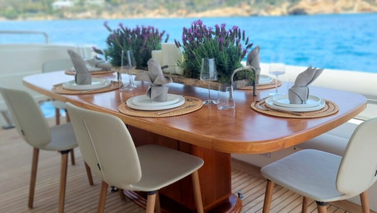 Exterior Dining Area With Sea Views