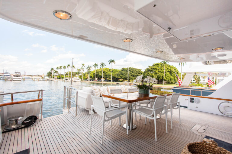 Aft Deck Dining Area