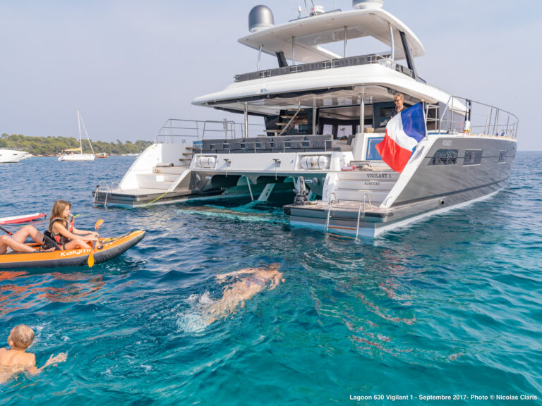 Lowering Swim Platform