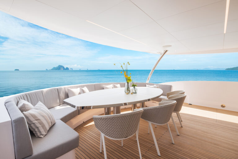 Aft Deck Dining Area