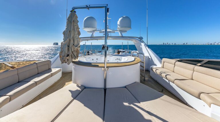 Sun deck jacuzzi