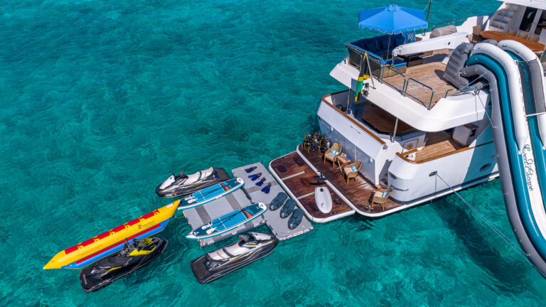 Swim Platform With Water Toys