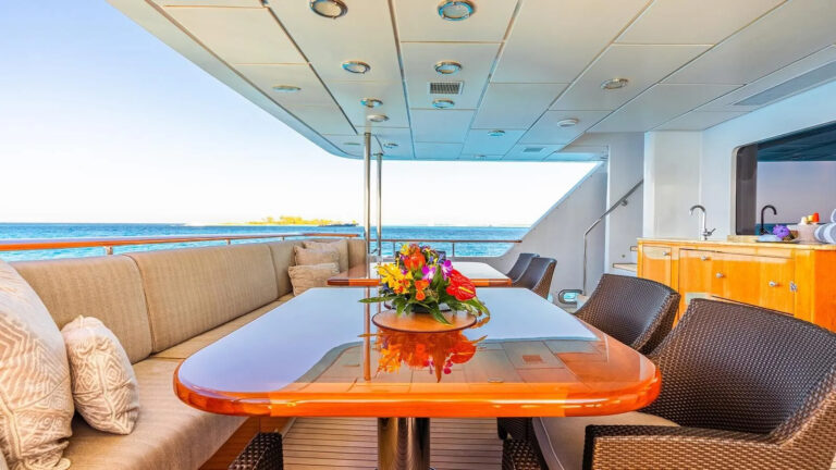 Aft Deck Dining Area