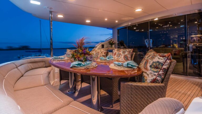 Aft Deck Dining Area