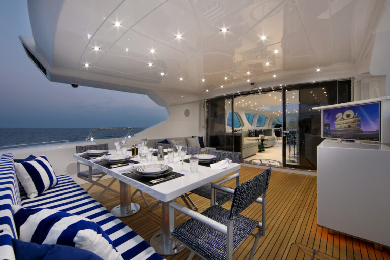 Aft Deck Dining Area