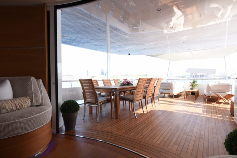 Main Aft Deck With Dining And Lounge