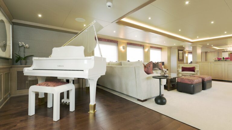 Main Salon Lounge With Piano