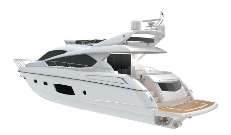 Manhattan 63 motoryacht aft - Image courtesy of Sunseeker