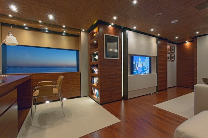 Master Lounge - PAPI DU PAPI yacht - Photo Credits  Marc Paris