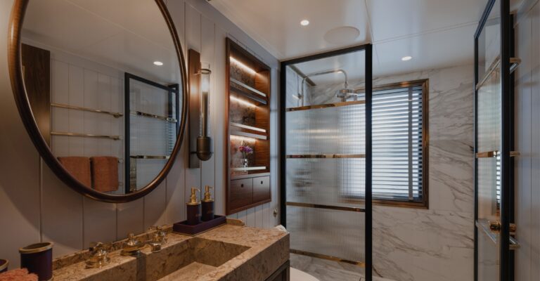 Master Washroom With Bath Area