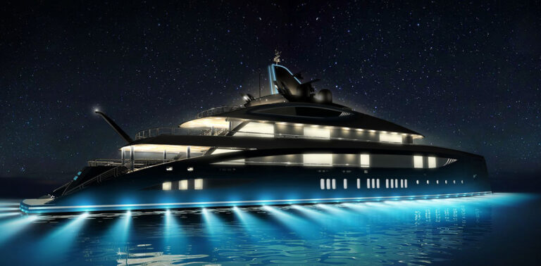 Mega Yacht BLACK SHARK Under Build At Nobiskrug