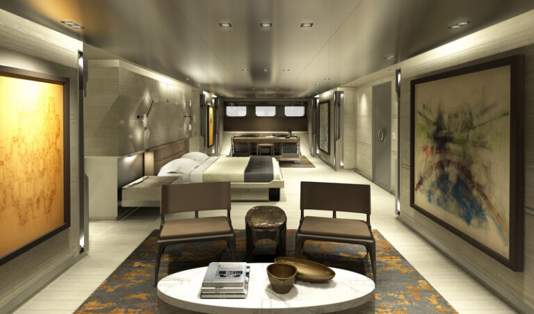 Mega yacht SYBARIS - Master Cabin - Photo by PH Design-001