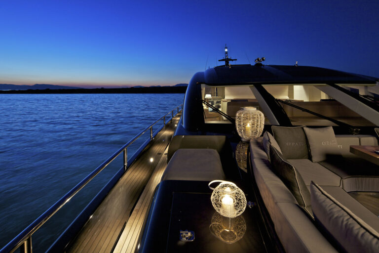 Mood Lighting At Night On The Fore Deck