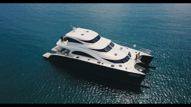 Moondance Catamaran Aerial View