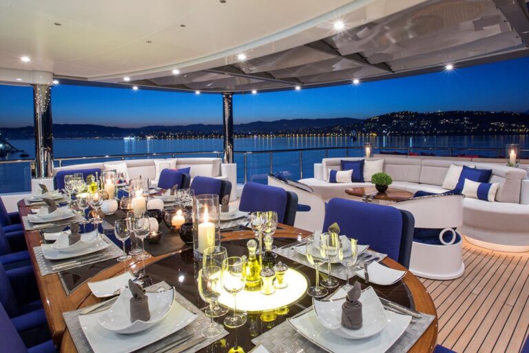 Motor Yacht EXCELLENCE V- Aft Deck Alfresco