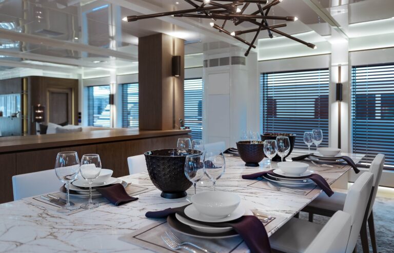 Motor Yacht LIQUID SKY By CMB Yachts - Dining