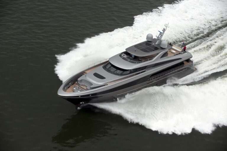 Motor Yacht Lucia M excels at sea trials - Photo Credit to E.J. Bruinekool