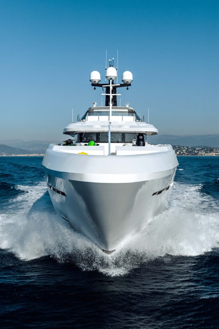 Motor Yacht OURANOS Bow By Admiral Yachts