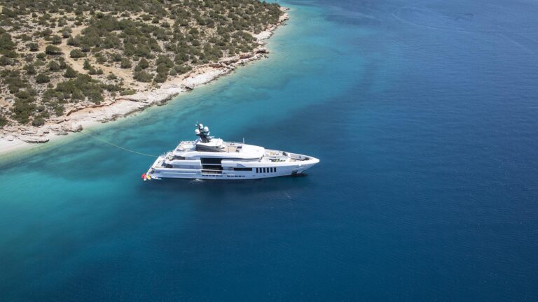 Motor Yacht OURANOS Moored Aft To By Admiral Yachts