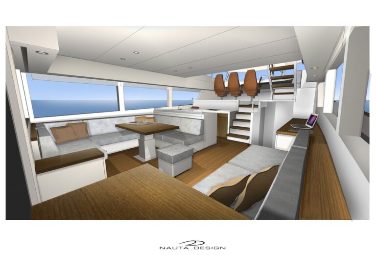 Motor Yacht Rupert 80 Galley up saloon aft right