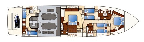 Motor yacht CHI 5 - Layout