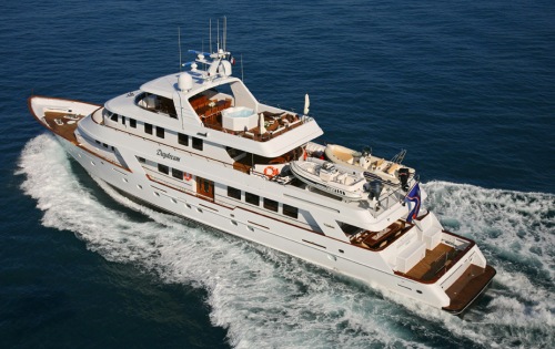 Motor yacht DAYDREAM -  From Above