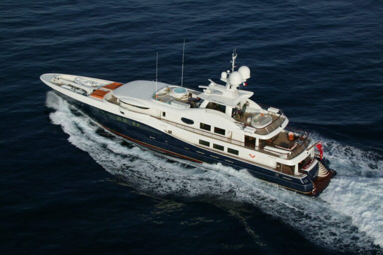 Motor yacht DENIKI - From Above