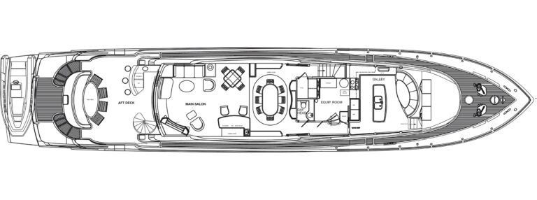 Motor yacht Don Carlo -  Main Deck Layout