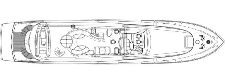Motor yacht Don Carlo -  Top Deck Layout