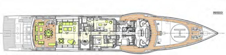 Motor yacht EVENT -  Bridge Deck Layout