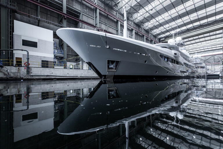 Motor Yacht GRACE At The Yard