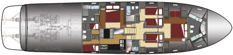 Motor yacht K BLU -  Layout