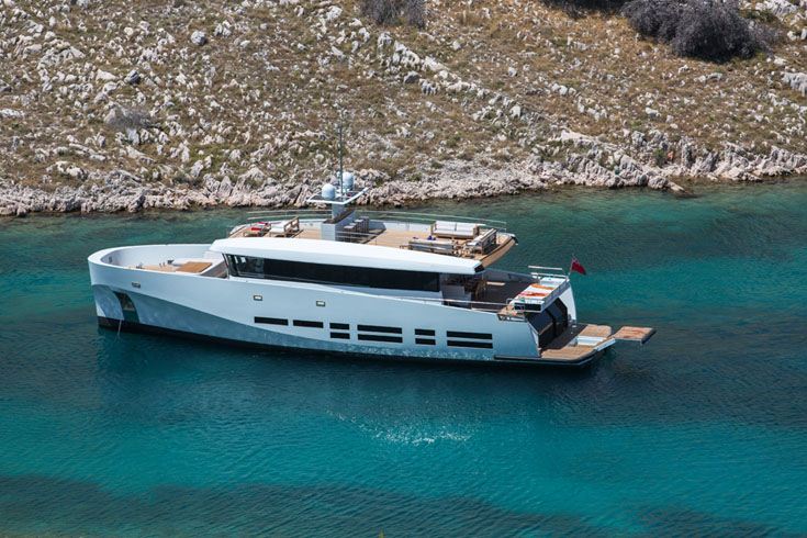 Motor yacht KANGA -  At Anchor