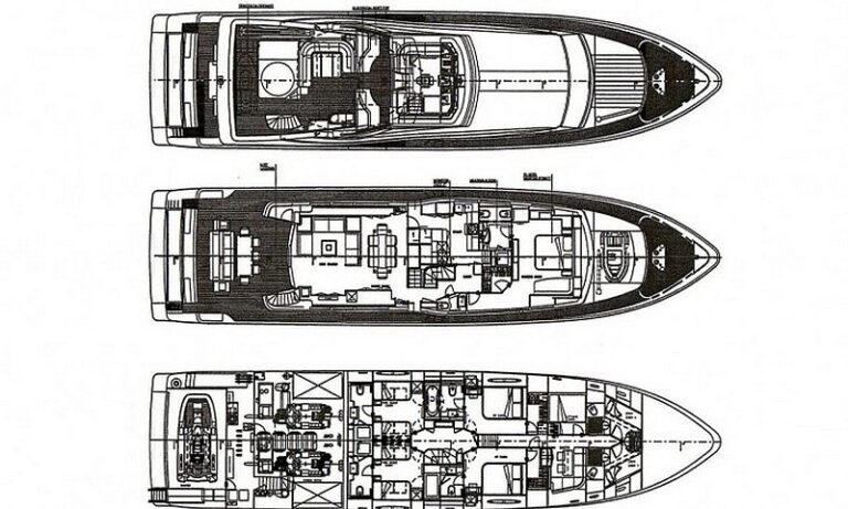 Motor yacht LADY CHATTERLEY -  Layout